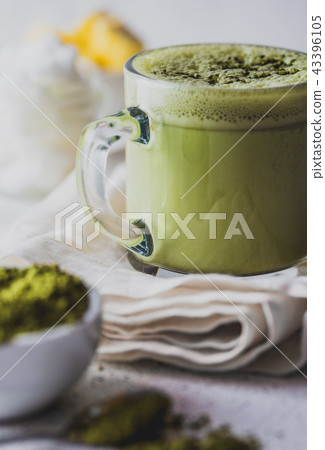BULLETPROOF MATCHA. Ketogenic keto diet hot drink. Tea matcha blended with coconut oil and butter 43396105