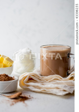BULLETPROOF CACAO. Ketogenic keto diet hot drink. Cacao blended with coconut oil and butter. Cup of 43396155