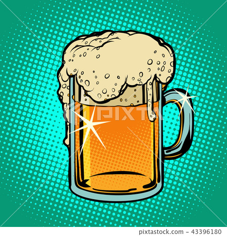 Mug of beer. Alcoholic beverage 43396180