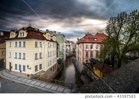 Colorful houses, Certovka (the Davil's Stream) Colorful houses, Certovka (the Davil's Stream) 43397583