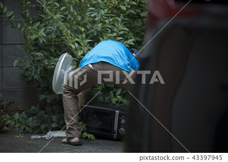 Illegal dumping of home appliances 43397945