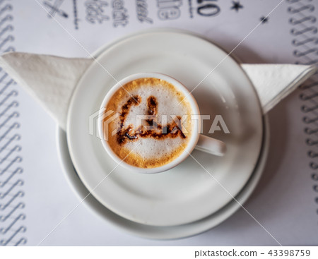 Coffee cup with foam Coffee cup with foam 43398759