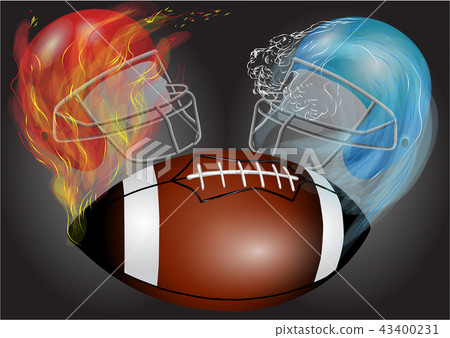American football, helmets and ball American football, helmets and ball 43400231