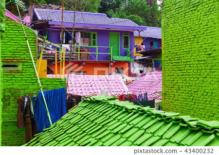 Jodipan ( Kampung Warna Warni ) colorful village  43400232