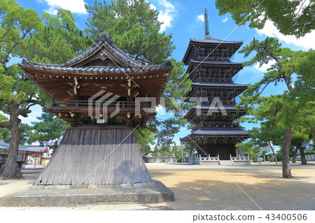 Zentsuji Five-storied pagoda under fine weather 43400506