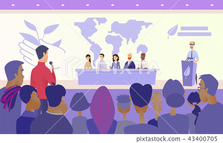 Press Conference on Eco Congress Vector Concept 43400705