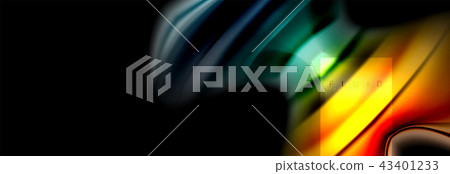 Rainbow fluid abstract shapes, liquid colors design, colorful marble or plastic wavy texture Rainbow fluid abstract shapes, liquid colors design, colorful marble or plastic wavy texture 43401233