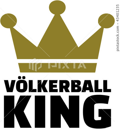 German Dodgeball king with crown German Dodgeball king with crown 43401235