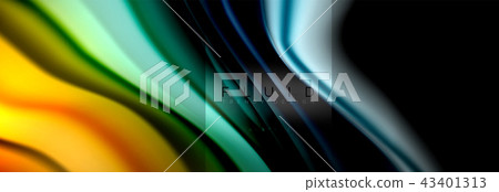 Rainbow fluid abstract shapes, liquid colors design, colorful marble or plastic wavy texture Rainbow fluid abstract shapes, liquid colors design, colorful marble or plastic wavy texture 43401313
