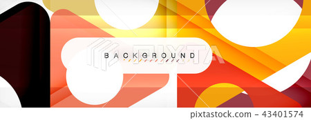 Geometric background, circles and triangles shapes banner. Illustration for business brochure or Geometric background, circles and triangles shapes banner. Illustration for business brochure or 43401574