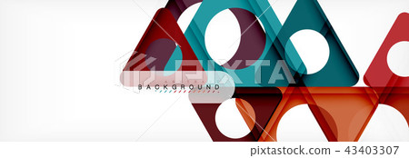Circle and triangle abstract background 43403307