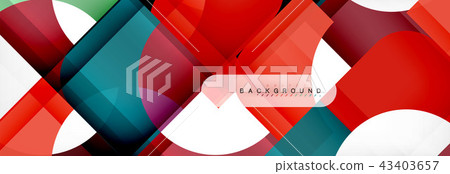Geometric squares abstract banner. Vector illustration for business brochure or flyer, presentation 43403657
