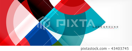 Vector circular geometric abstract background 43403745