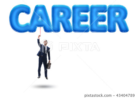 Businessman flying in career concept 43404789