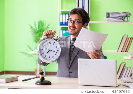 Young handsome lawyer working in the office Young handsome lawyer working in the office 43407683