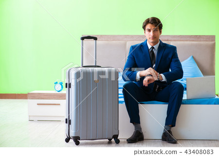 Businessman working in the hotel room 43408083