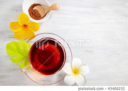 Non-caffeine and decaffeinated rooibos tea. Organic and beauty benefits. 43408232