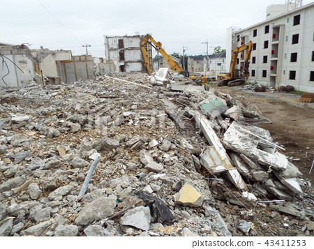During dismantling of an apartment house 43411253