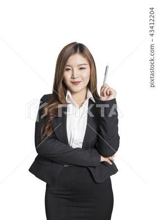 Business of asian woman portrait. Business of asian woman portrait. 43412204