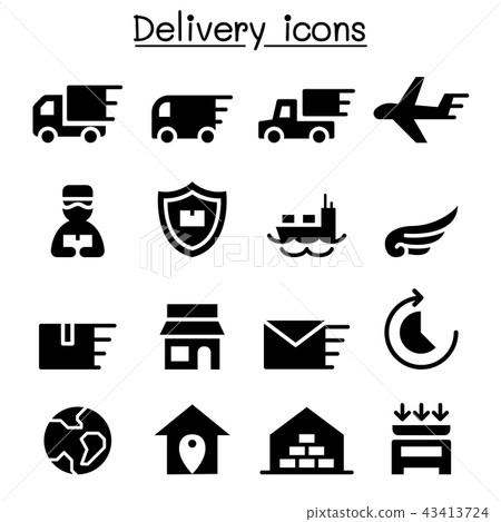 Delivery & Logistic icon set Delivery & Logistic icon set 43413724