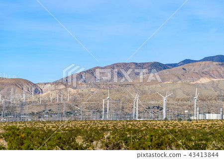 風力發電的風力渦輪機在美國 43413844