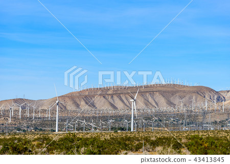 風力發電的風力渦輪機在美國 風力發電的風力渦輪機在美國 43413845