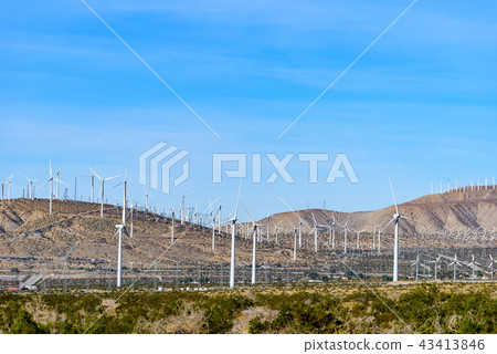 風力發電的風力渦輪機在美國 風力發電的風力渦輪機在美國 43413846