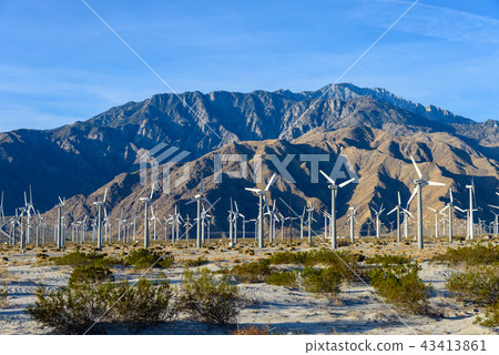 風力發電的風力渦輪機在美國 風力發電的風力渦輪機在美國 43413861