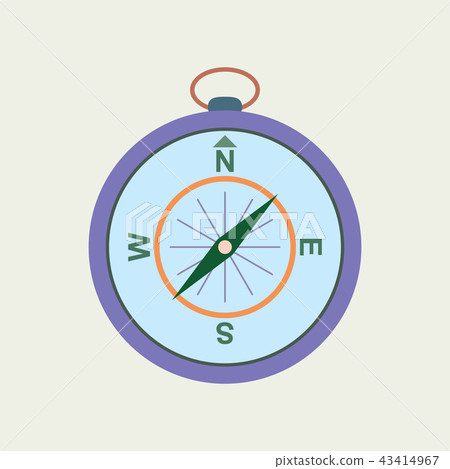 Compasses icon. Flat design Compasses icon. Flat design 43414967