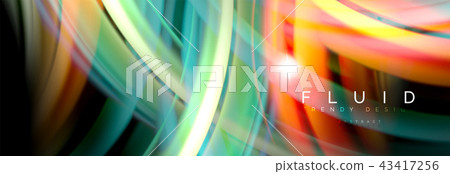 Flowing glowing color motion concept, trendy abstract layout template for business or technology Flowing glowing color motion concept, trendy abstract layout template for business or technology 43417256