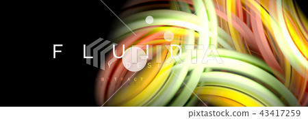 Flowing glowing color motion concept, trendy abstract layout template for business or technology Flowing glowing color motion concept, trendy abstract layout template for business or technology 43417259