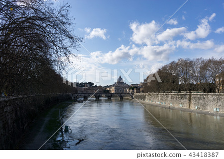 Saint Peter Basilica view from Ponte Umberto 43418387
