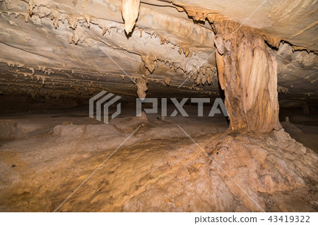 Limestone formation inside caves at Mulu Limestone formation inside caves at Mulu 43419322