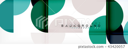 Circle modern geometrical abstract background illustration 43420057