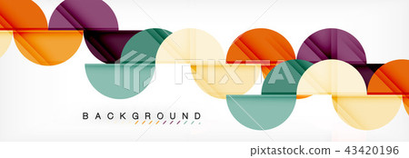 Modern geometrical abstract background - circles. Business or technology presentation design Modern geometrical abstract background - circles. Business or technology presentation design 43420196