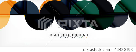 Circle abstract background, geometric illustration Circle abstract background, geometric illustration 43420198