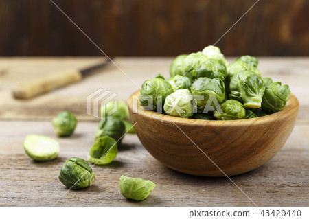 raw Brussels sprouts raw Brussels sprouts 43420440