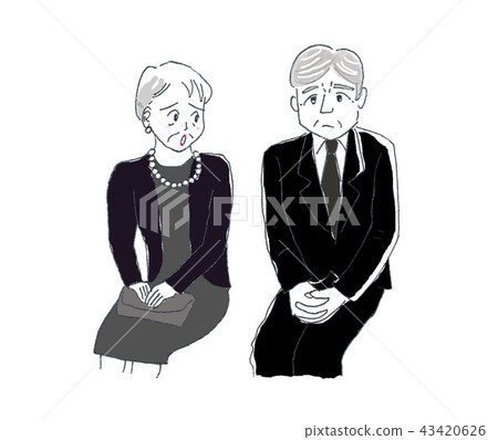 Senior Couple Stock Illustration 43420626 Pixta