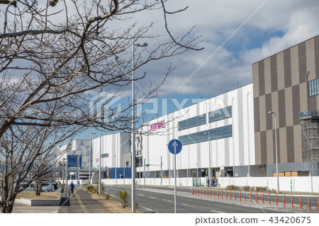 在福島縣磐城市的旅遊勝地小名濱的都市風景，擁有東北第二大人口 43420675