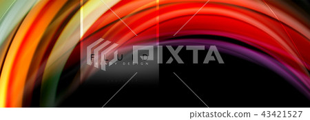 Fluid colors abstract background colorful poster, twisted liquid design on black, colorful marble or Fluid colors abstract background colorful poster, twisted liquid design on black, colorful marble or 43421527