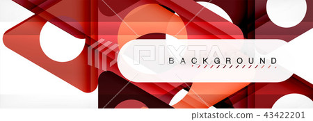 Geometric background, circles and triangles shapes banner. Illustration for business brochure or Geometric background, circles and triangles shapes banner. Illustration for business brochure or 43422201