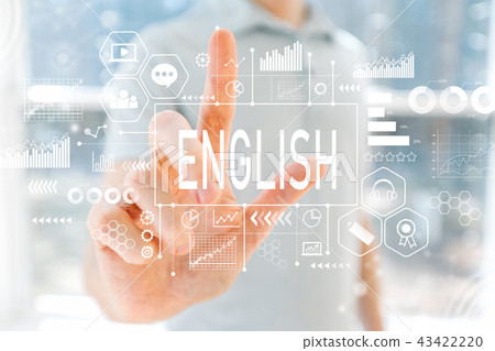 English with young man 43422220