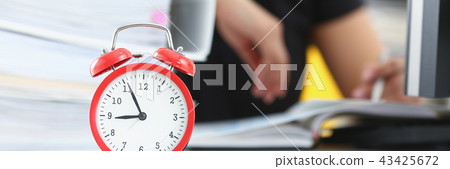 Tired and exhausted woman have a lot of work with documents fall asleep Tired and exhausted woman have a lot of work with documents fall asleep 43425672
