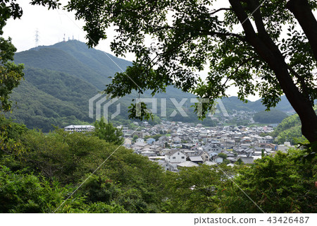 Mountain scenery of Okayama in Japan 43426487