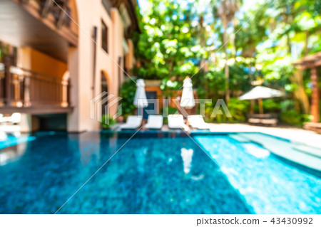 Abstract blur beautiful hotel and resort background Abstract blur beautiful hotel and resort background 43430992