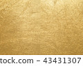 Gold leaf texture background 43431307