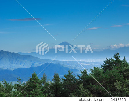 從Yatsugatake看到的富士山 43432223
