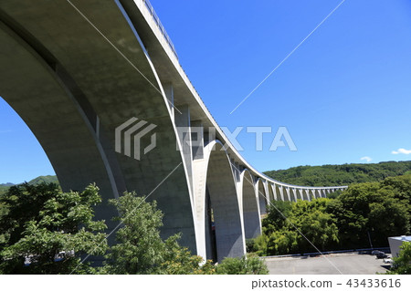 Joshinetsu Expressway Ueda Roman Bridge Joshinetsu Expressway Ueda Roman Bridge 43433616