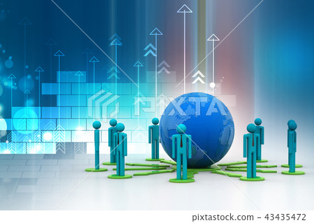 Concept of global business network - Stock Illustration [43435472] - PIXTA