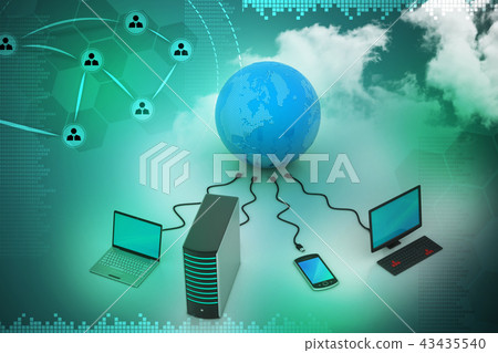 Global networking concept Global networking concept 43435540